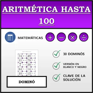 Dominó: Aritmética hasta 100