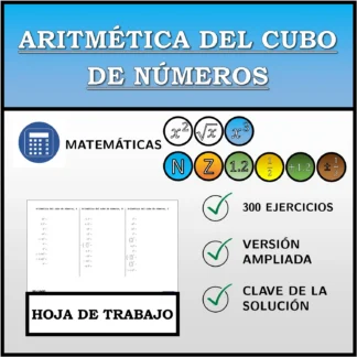 Hoja de trabajo: Aritmética del cubo de números