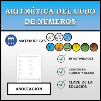 Ejercicio de asociación: Aritmética del cubo de números