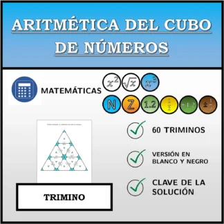 Trimino: Aritmética del cubo de números