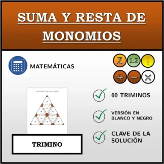 Trimino: Suma y resta de monomios
