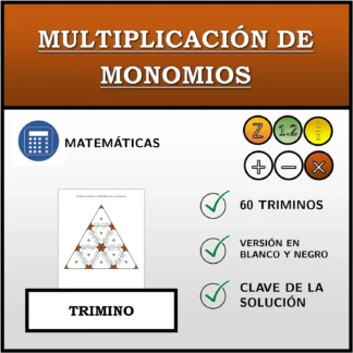Trimino: Multiplicación de monomios