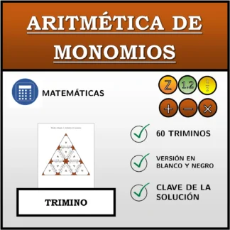 Trimino: Aritmética de monomios