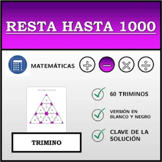 Trimino: Resta hasta 1000