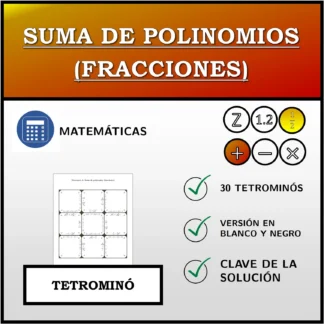 Tetrominó: Suma de polinomios (fracciones)