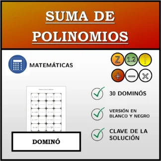 Dominó: Suma de polinomios
