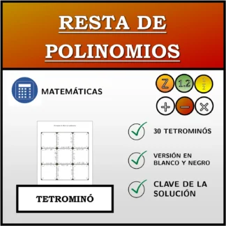 Tetrominó: Resta de polinomios