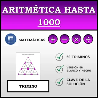 Trimino: Aritmética hasta 1000