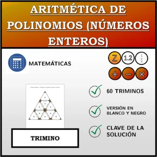 Trimino: Aritmética de polinomios (números enteros)