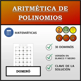Dominó: Aritmética de polinomios