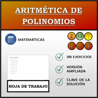 Hoja de trabajo: Aritmética de polinomios