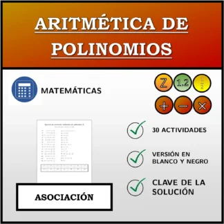 Ejercicio de asociación: Aritmética de polinomios