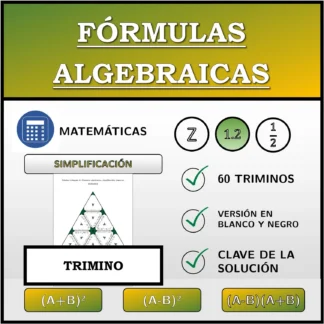 Trimino: Fórmulas algebraicas, simplificación (números decimales)