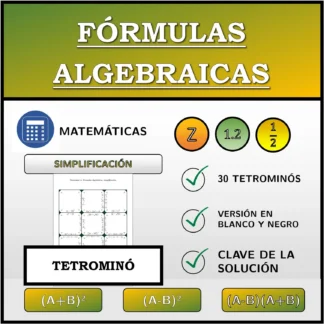 Tetrominó: Fórmulas algebraicas, simplificación