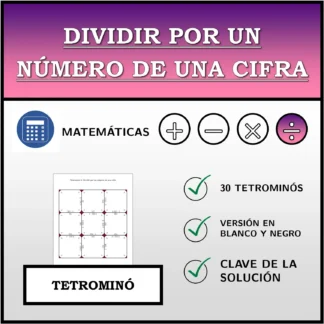 Tetrominó: Dividir por un número de una cifra