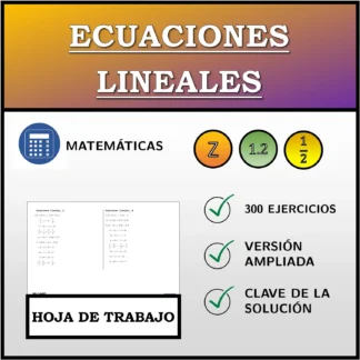 Hoja de trabajo: Ecuaciones lineales