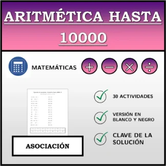 Ejercicio de asociación: Aritmética hasta 10000
