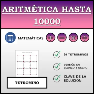 Tetrominó: Aritmética hasta 10000