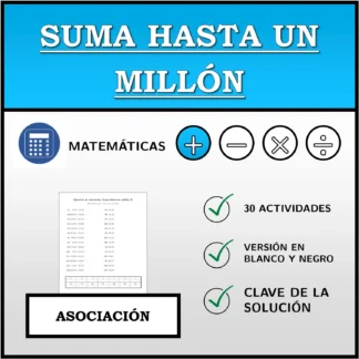 Ejercicio de asociación: Suma hasta un millón