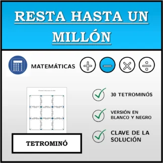 Tetrominó: Resta hasta un millón
