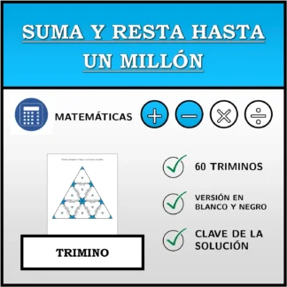 Trimino: Suma y resta hasta un millón