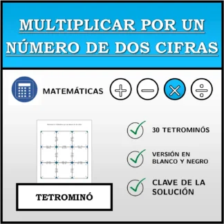 Tetrominó: Multiplicar por un número de dos cifras