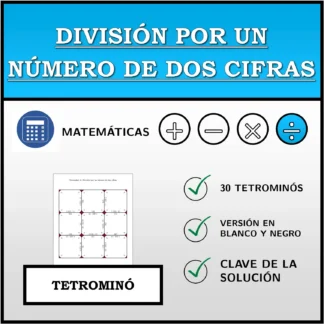 Tetrominó: División por un número de dos cifras