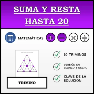 Trimino: Suma y resta hasta 20