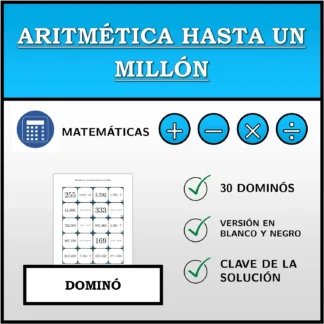 Dominó: Aritmética hasta un millón