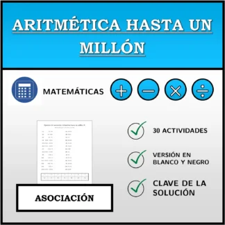 Ejercicio de asociación: Aritmética hasta un millón