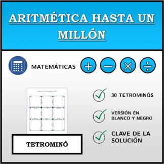 Tetrominó: Aritmética hasta un millón