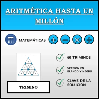 Trimino: Aritmética hasta un millón
