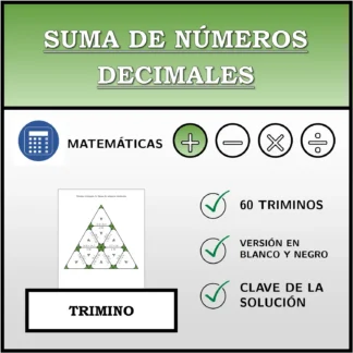 Trimino: Suma de números decimales
