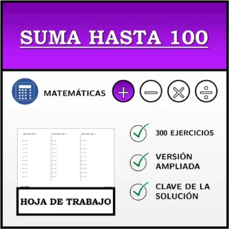 Hoja de trabajo: Suma hasta 100