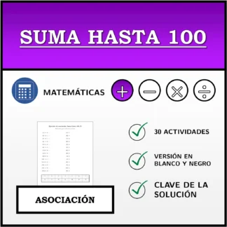 Ejercicio de asociación: Suma hasta 100
