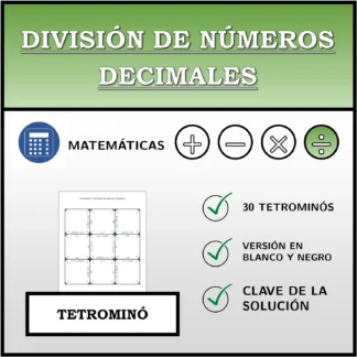 Tetrominó: División de números decimales