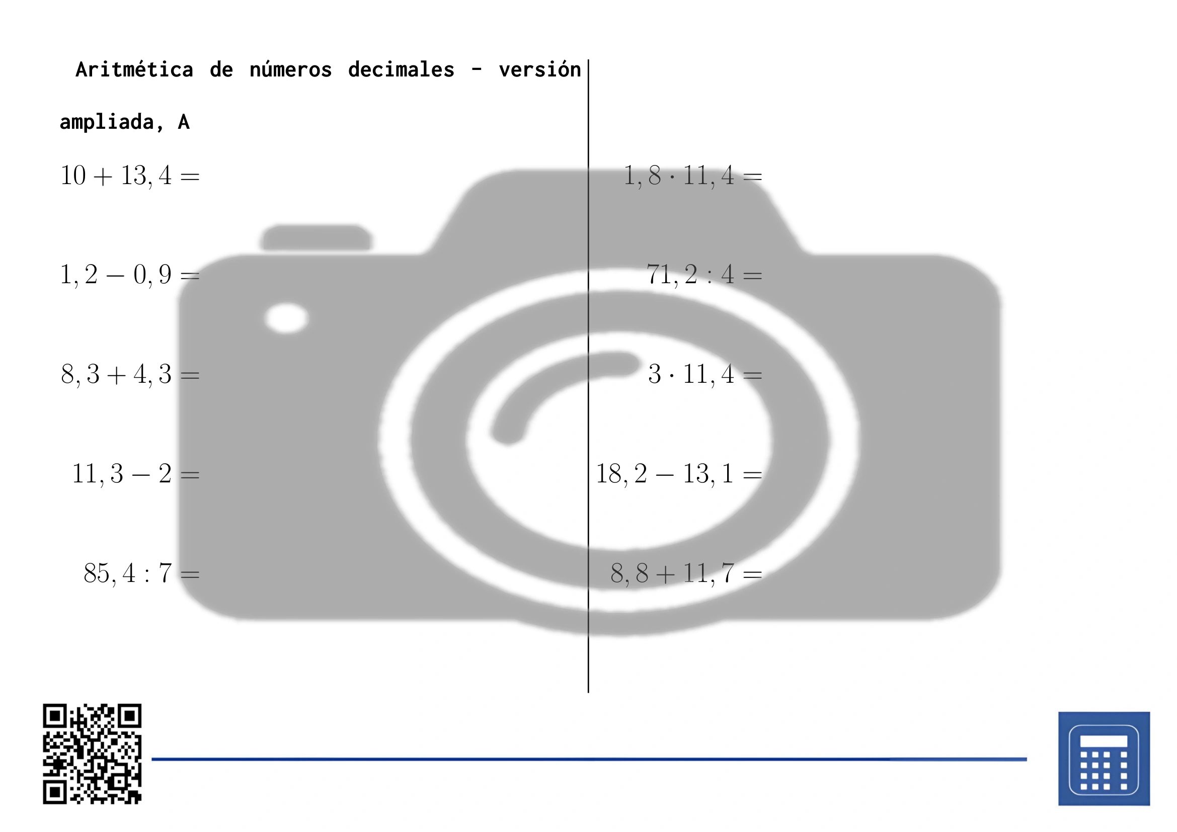 Hoja de trabajo: Aritmética de números decimales - Imagen 3
