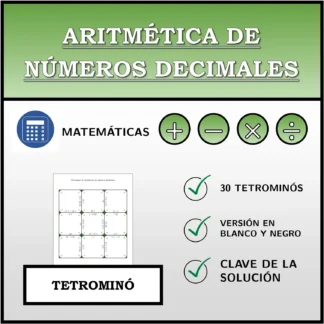 Tetrominó: Aritmética de números decimales
