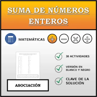 Ejercicio de asociación: Suma de números enteros