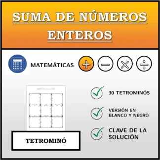 Tetrominó: Suma de números enteros