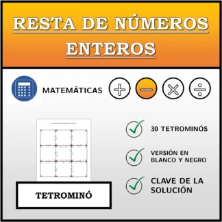 Tetrominó: Resta de números enteros