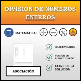 Ejercicio de asociación: División de números enteros