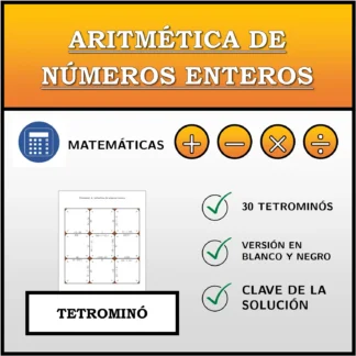 Tetrominó: Aritmética de números enteros