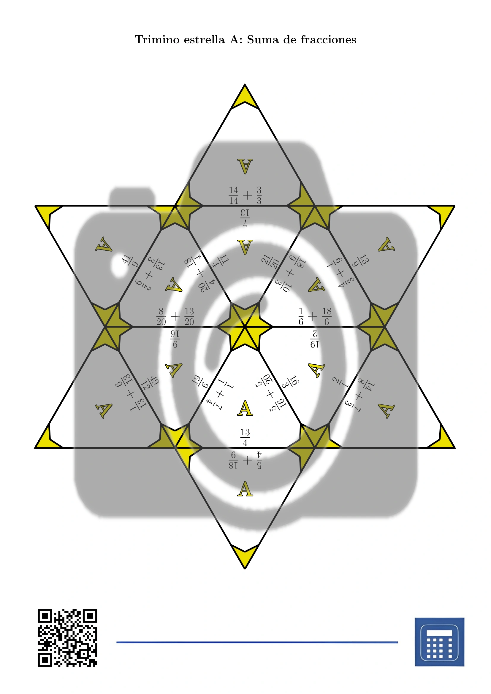 Trimino: Suma de fracciones - Imagen 4