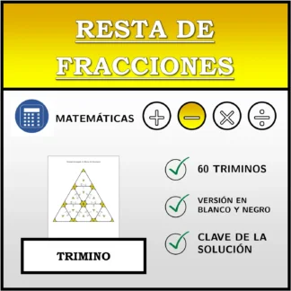 Trimino: Resta de fracciones