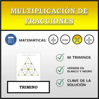 Trimino: Multiplicación de fracciones
