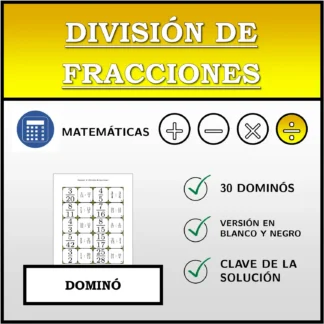 Dominó: División de fracciones