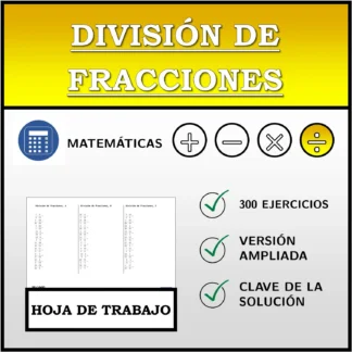 Hoja de trabajo: División de fracciones