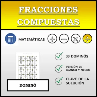 Dominó: Fracciones compuestas