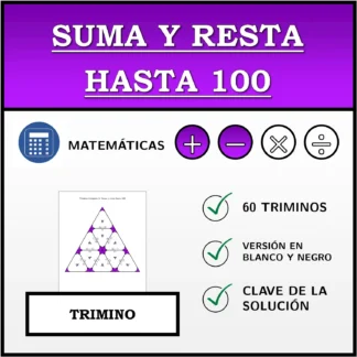 Trimino: Suma y resta hasta 100